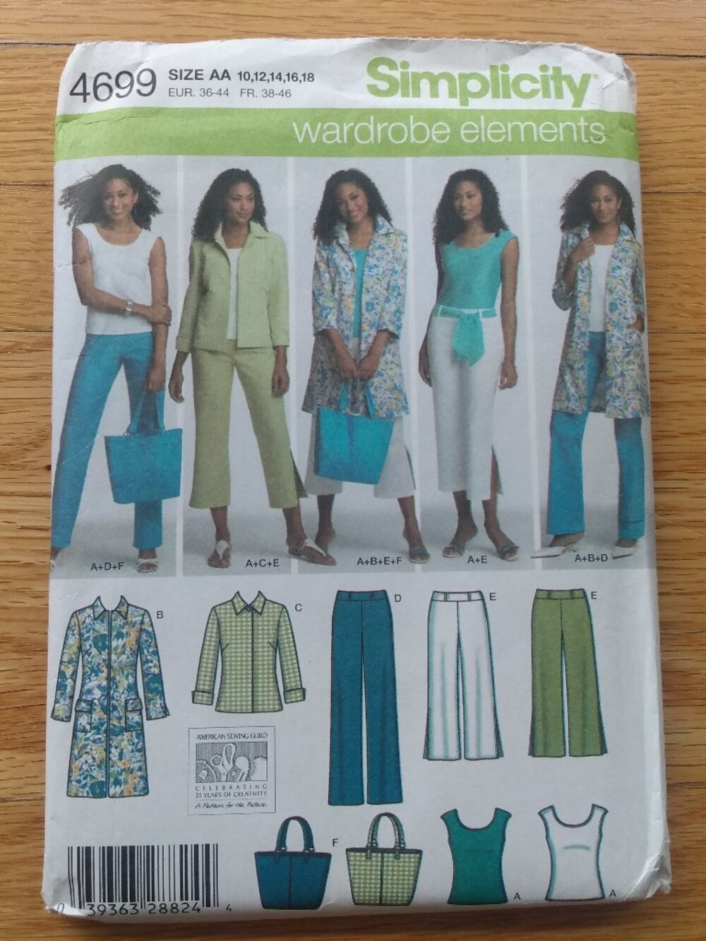Coat, Jacket, Pants, Top Sewing Pattern Size 10-18 Simplicity 4699